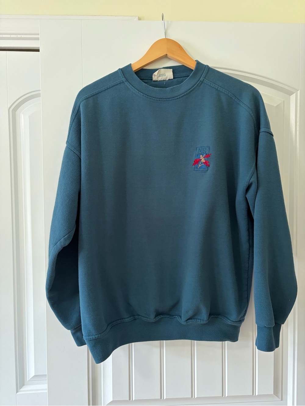 Vintage Northern Reflections Teal Embroidered Sweatshirt